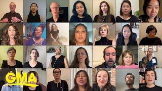 Medical staff choir performs Bruno Mars’ ‘Count On Me’ l GMA Digital