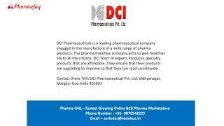 Top 10 PCD Pharma Franchise Company in Goa