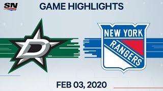 NHL Highlights | Dallas Stars vs. New York Rangers – Feb. 3, 2020