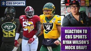 Reaction to CBS Sports Ryan Wilson's Latest Mock Draft