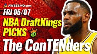 DRAFTKINGS NBA DFS PICKS TODAY | Top 10 ConTENders Fri 5/7 | NBA DFS Simulations