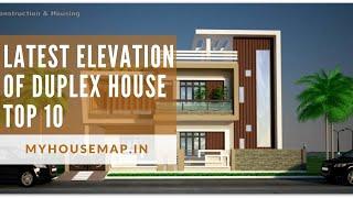 latest elevation of duplex house top 10