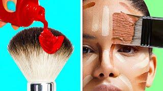 30 TRICKS YOU DIDN'T KNOW ABOUT MAKEUP || 5-Minute Recipes To Look Stunning