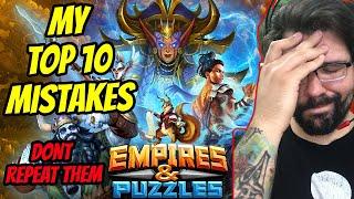 10 mistakes you shouldn't make in Empires and Puzzles