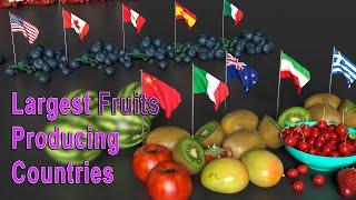 Largest Fruits Producing Countries in the World | Top 5 Fruits Producing Country per Fruits