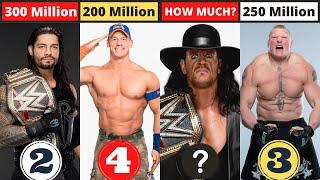 Top 10 Richest WWE Wrestlers of All Time - The Undertaker, Roman Reigns, The Rock, Brock Lesnar