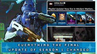 Modern Warfare: EVERY KEY CHANGE in the FINAL UPDATE of Season 1