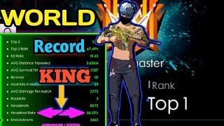 WORLD RECORD 85.59% HEADSHOT RATE || FREE FIRE  TOP 1 HIGHEST HEADSHOT KING