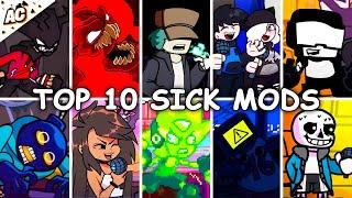 Top 10 Sick Mods - Friday Night Funkin’ - FNF Mods Showcase