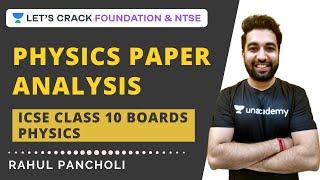 ICSE Class 10 All Regions 2020 Solutions | Physics Question Paper Analysis | ICSE Board Exam 2020