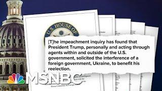 House Intelligence Committee Releases Impeachment Report | Deadline | MSNBC