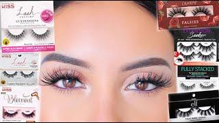 TOP 10 DRUGSTORE/AFFORDABLE LASHES + BEST LASH GLUE LINER 2020