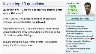 Fiance K-1 Visa: top 10 questions and Answers