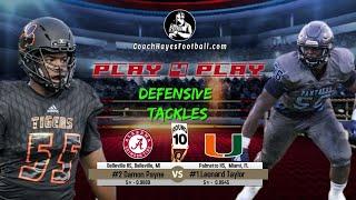 #2 Damon Payne (Alabama) vs #1 Leonard Taylor (Miami) (Play 4 Play)