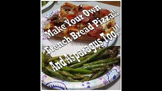 "What's for MY Dinner" French Bread Pizza and Air Fried Asparagus ... OH MY GOSH...So Good!!