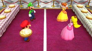 Super Mario Party Minigames - Mario vs Luigi vs Peach vs Daisy (Master CPU)