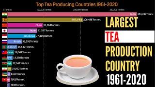Top tea producing country 1961 - 2020