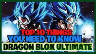 TOP 10 THINGS YOU NEED TO KNOW IN Dragon Blox Ultimate Roblox! | FuzionBacon