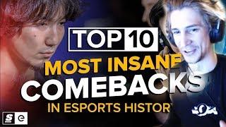 xQc Reacts to The Top 10 Impossible Comebacks in Esports History