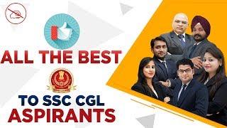 All the Best to SSC CGL 2019 Aspirants | Must Watch