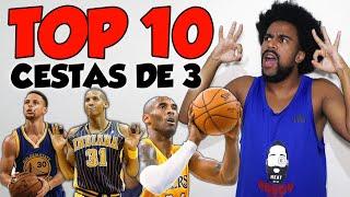 TOP 10 CESTAS DE 3 PONTOS MAIS IMPOSSÍVEIS DA NBA!!!