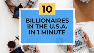 Top 10 Billionaires of the United States of America (2001-2019) in 1 Minute