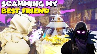Scamming My Best Friend With NEW Mythic Gun! (Friend Gets Pranked) Fortnite Save The World