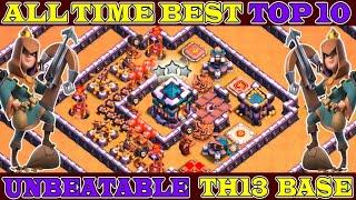 *** All Time Best TOP 10 *** TH13 War Base + Link ( 2021 ) | Unbeatable 