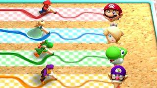 Mario Party: The Top 100 - MiniGames - Mario vs Rosalina vs Yoshi vs Waluigi (Master Cpu)