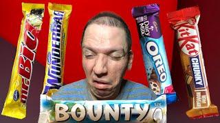 IRANIAN GUY TRYING THE ULTIMATE BEST CHOCOLATE CANDY BAR !!! TOP 5 RANKED WORST TO BEST