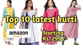 Amazon kurti haul | Top 10 latest kurti collection | Amazon kurti haul 2020 | Sumana Dutta