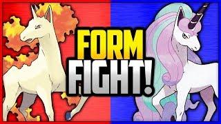 Rapidash vs Galarian Rapidash | Pokémon Form Fight (Sword & Shield) [4K]