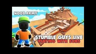 STUMBLE GUYS LIVE | PLAYING NEW MAP WITH SUBSCRIBERS | STUMBLE GUYS NEW MAP | GAMER XR