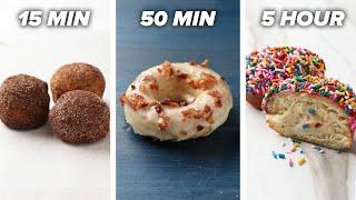 15-Minute Vs. 50-Minute Vs. 5-Hour Donuts • Tasty