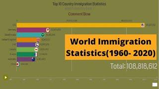 Top 10 Country Immigration Statistics (1960 2020)