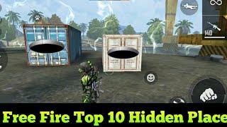 Free Fire Top 10 Hidden Place || In The Purgatory Map