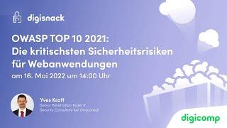 Webinar: OWASP TOP 10 2021 – Die kritischsten Sicherheitsrisiken für Webanwendungen