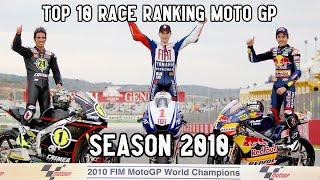 [2010] TOP 10 RACE RANKING HISTORY POINT MOTOGP