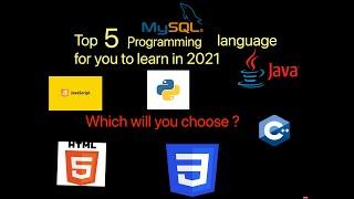 Top 5 programming language in 2021(Tech information 10)