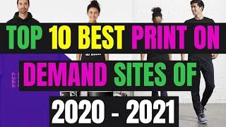 Top 10 Best Print On Demand Sites Of  2020 - 2021 For Beginners [Make Money Online Fast 2020]