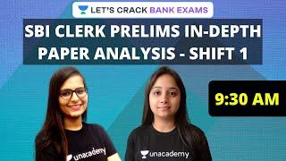 SBI Clerk Prelims 2020 In-Depth Paper Analysis Shift 1 | 1st March 2020 | Review & Expected Cut-Off