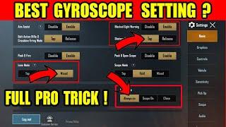 PUBG Mobile Best gyroscope pro Player Setting ! How to use Gyroscope controls to improve aiming ?