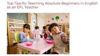 Top Tips for Teaching Absolute Beginners in English as an EFL Teacher | ITTT TEFL BLOG