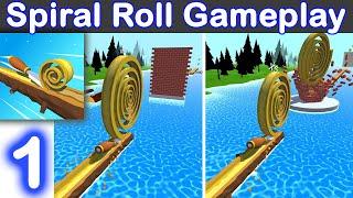 Spiral Roll (Dig wood to form spirals) GamePlay | Walk-through (IOS , Android) | MG Games