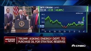 President Donald Trump asks Dept. of Energy to purchase oil for Strategic Petroleum Reserve