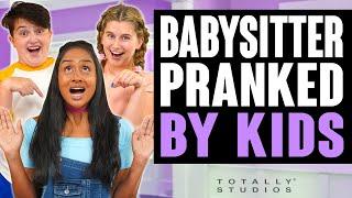 Kids PRANK Babysitter, Do they Go too Far? With Surprise Ending. Totally Studios.