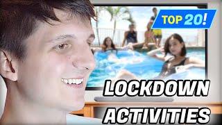 TOP 20 corona virus LOCKDOWN ACTIVITIES to keep from going iNsAnE! (skit)