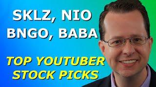 SKLZ, NIO, BNGO, BABA - Top 10 YouTuber Stock Picks for Thursday, April 22, 2021