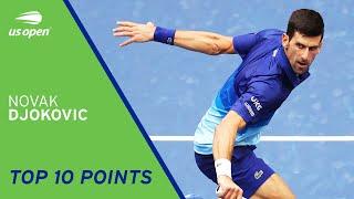 Novak Djokovic | Top 10 Points | 2021 US Open