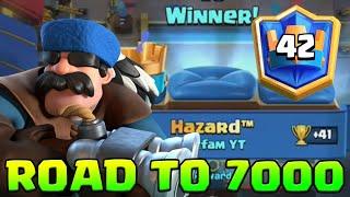 Road to 7k! Top 50 Global with Skeleton Barrel in Clash Royale 